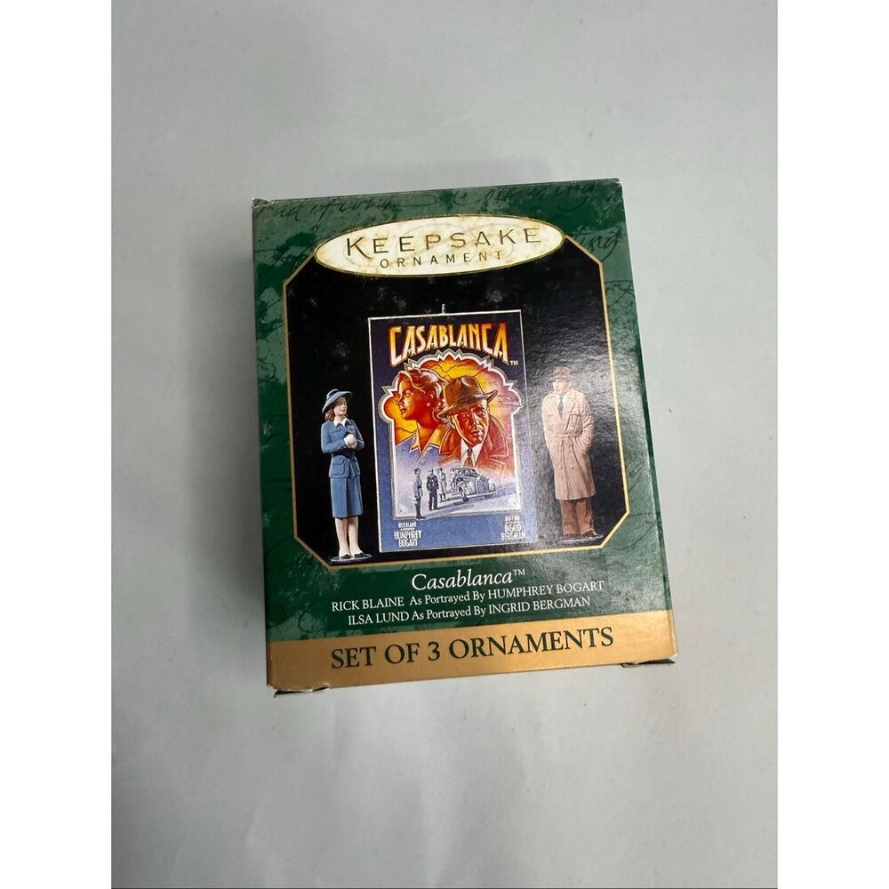 1997 Casablanca Hallmark Keepsake Christmas Tree Ornament NEW 3 pc set